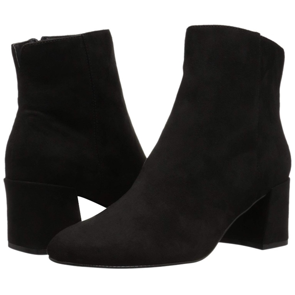 Black suede ankle boots